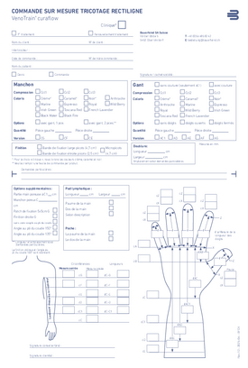 Commande sur mesure tricotage rectiligne - VenoTrain curaflow - Bras