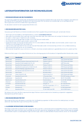 Lieferanteninformation zur Rechnungslegung
