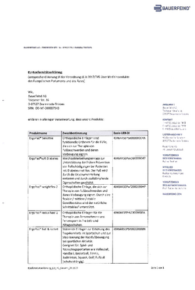 Konformitätserklärung - Fußorthopädie