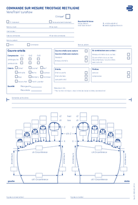 Commande sur mesure tricotage rectiligne - VenoTrain curaflow - Couvre-orteils